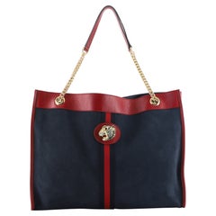 Gucci Rajah Chain Tote Suede Large