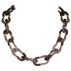 Archimede Seguso for Chanel Glass Link Chain 12