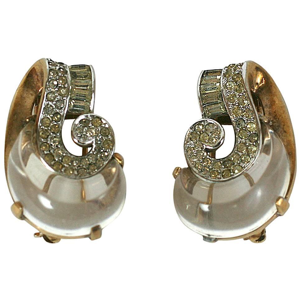 Trifari "Jelly Belly" Retro Clip Brooches For Sale at 1stdibs