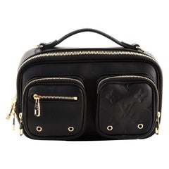 Louis Vuitton Utility Crossbody Bag Calfskin with Embossed Monogram Detail