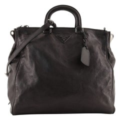 Prada Convertible Carryall Bag Leather Large