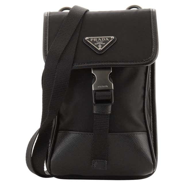 Prada Smartphone Case Crossbody Bag Tessuto with Saffiano Leather at ...