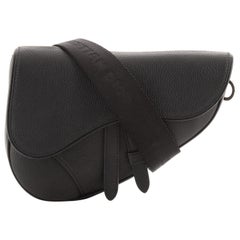 Christian Dior Saddle Crossbody Bag Leather Mini