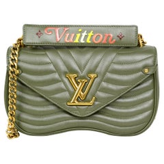 Louis Vuitton LV New Wave Chain Bag, Beige, One Size