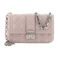 Miss Dior Flap Bag Cannage Quilt Lambskin Medium