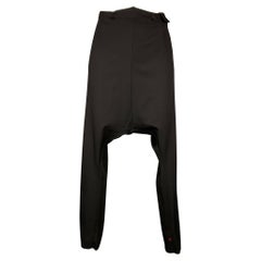 M.A+ Size S Black Drop-Crotch Dress Pants