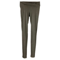 URBAN ZEN par DONNA KARAN Leggings en lin mélangé ardoise, Taille 2