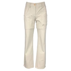 PRADA Size 2 Beige Stretch Nylon Casual Pants