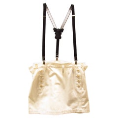 Vintage Yohji Yamamoto Y's Cream Suspender Skirt