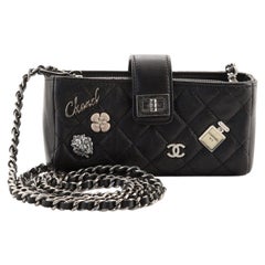 Chanel Ivory Quilted Leather Reissue Lucky Charms Mini Phone