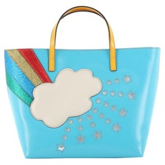 Children's Rainbow Tote Printed Leather Small