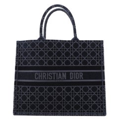Christian Dior Book Tote Cannage Embroidered Velvet