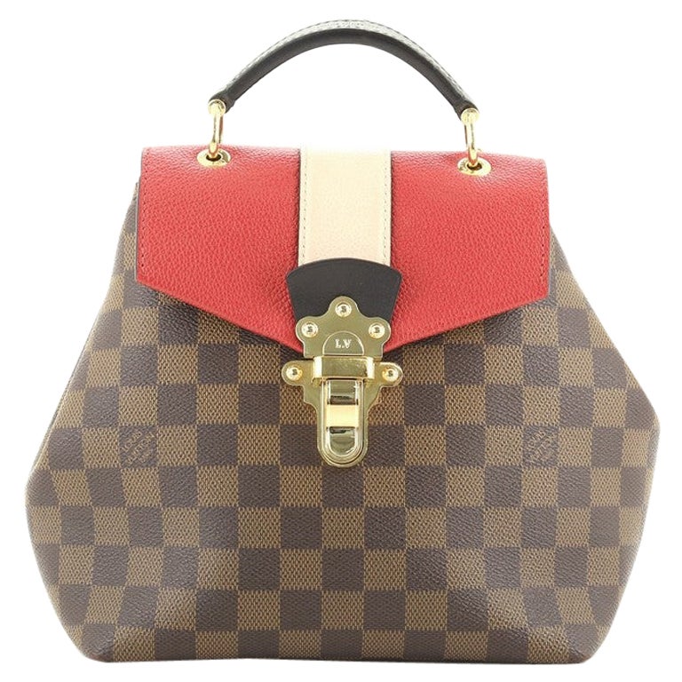 Louis Vuitton Clapton Backpack Damier and Leather at 1stDibs