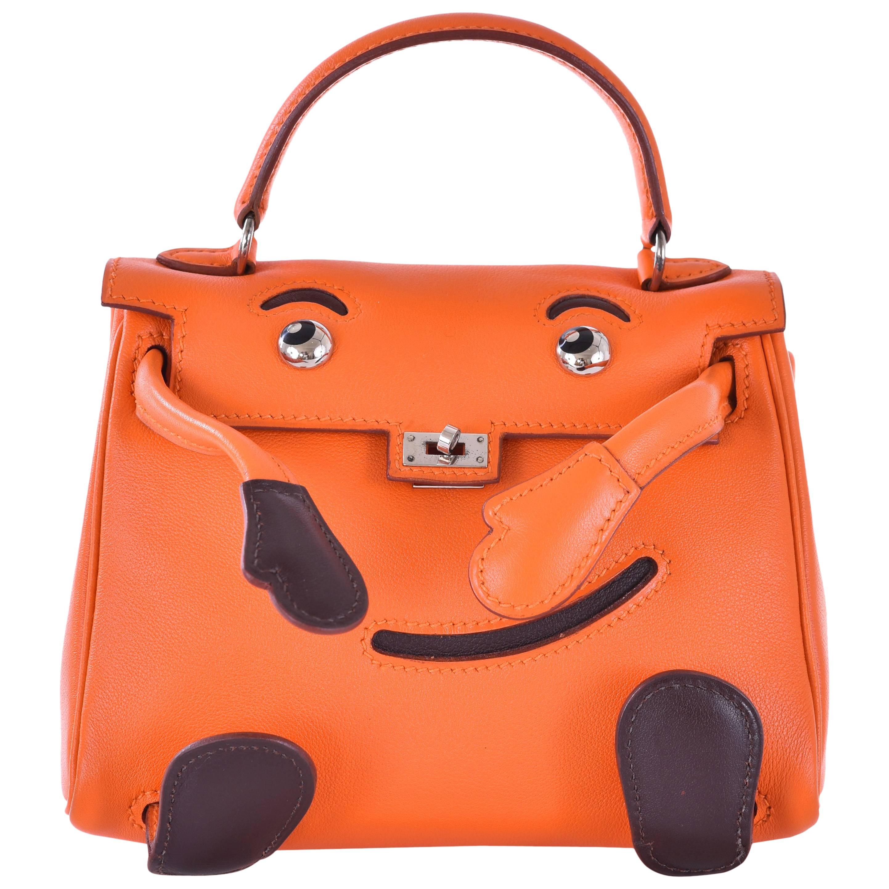 Hermes Kelly Doll Bag Orange Idole (Kelly Doll) Gulliver Orange JaneFinds For Sale