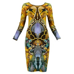 Iconic Alexander Mcqueen Plato's Atlantis Snake Print Dress 2009