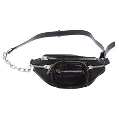 Used Alexander Wang Black Leather Mini Attica Belt Bag