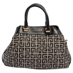 Givenchy Black/White Monogram Canvas and Leather Tote