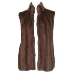 Vintage sleeveless mink fur vest