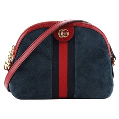 Gucci Ophidia Dome Shoulder Bag Suede Small