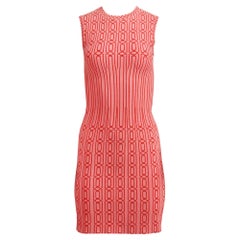 Azzedine Alaïa Metallic Jacquard Knit Mini Dress FR 36 UK 8