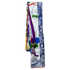 Hermés Multicolor Sieste au Paradis Silk Giant Scarf