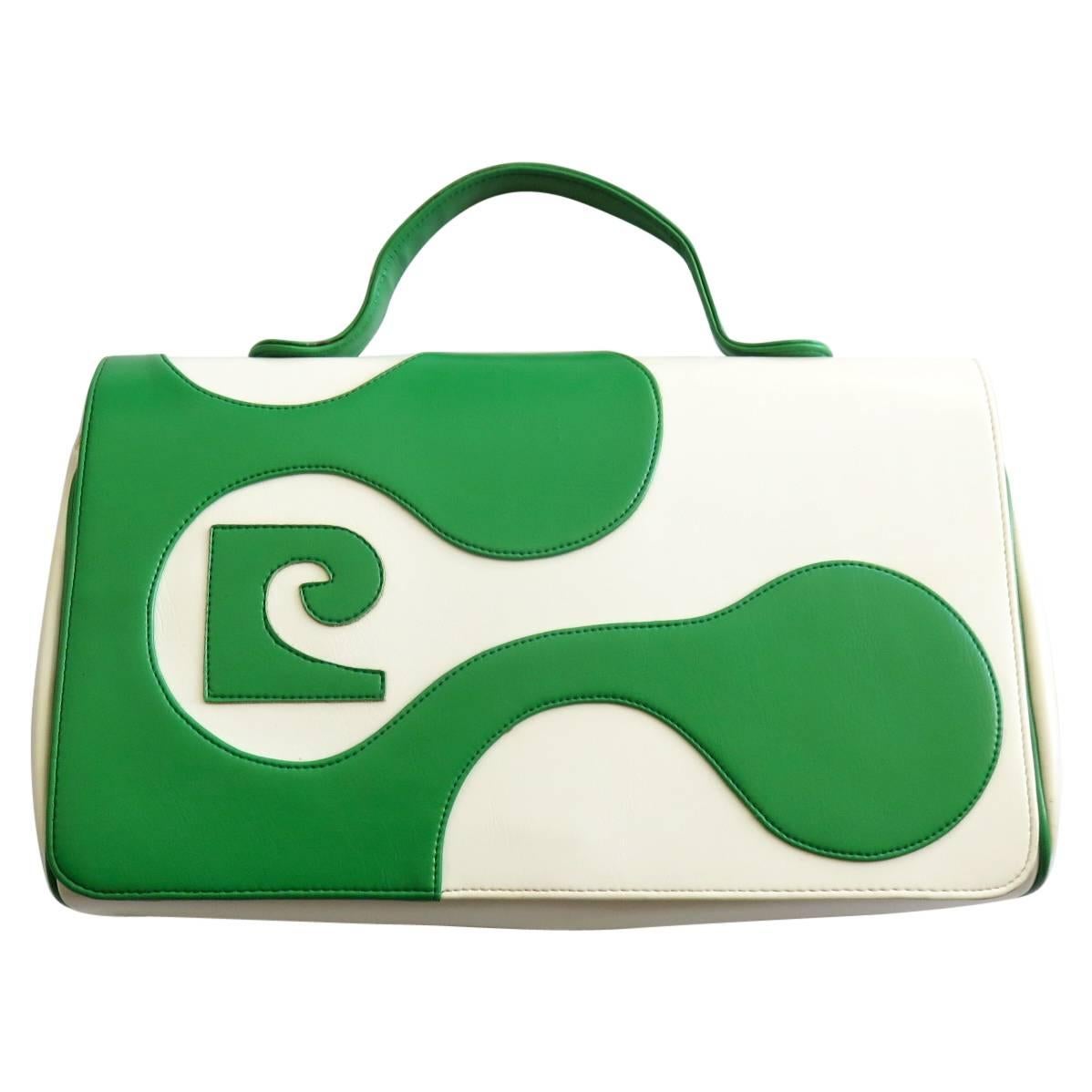 1960's PIERRE CARDIN PARIS Large Mod Handbag