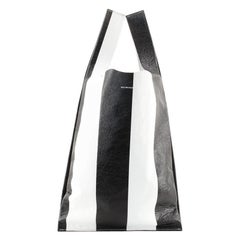 Balenciaga Supermarket Shopper Bag Striped Leather Small