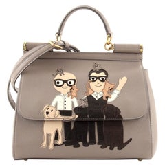 Dolce & Gabbana Family Miss Sicily Bag Patchwork Leather Medium