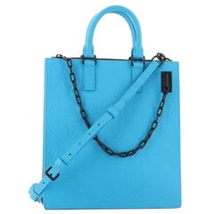 Louis Vuitton Sac Plat Handbag Monogram Taurillon Leather
