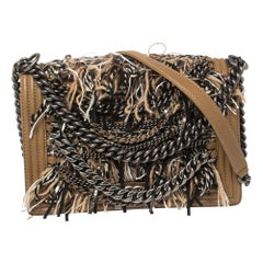 Chanel Caramel Brown Quilted Leather Chain and Fringed Boy Bag