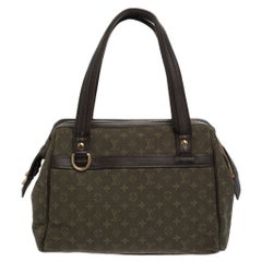 Louis Vuitton Green Monogram Mini Lin Canvas Josephine PM Bag