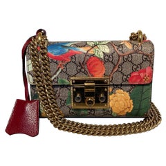 GUCCI GG Supreme Monogram Tian Small Padlock Bag