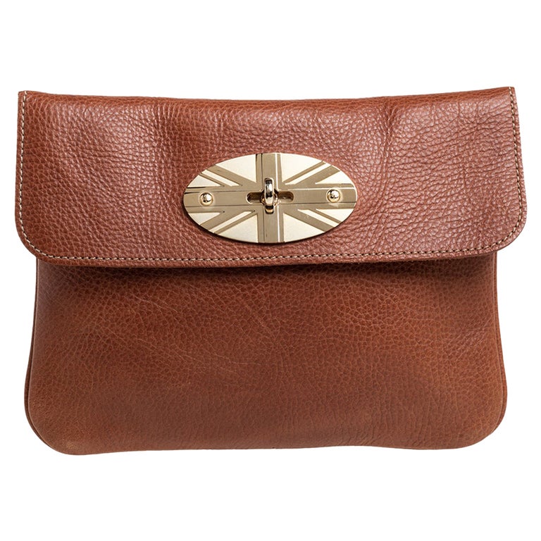Mulberry Tan Leather Union Jack Clutch at 1stDibs | mulberry clutch, tan  leather clutches