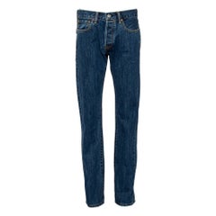 Burberry Indigo Medium Wash Denim Straight Fit Jeans M