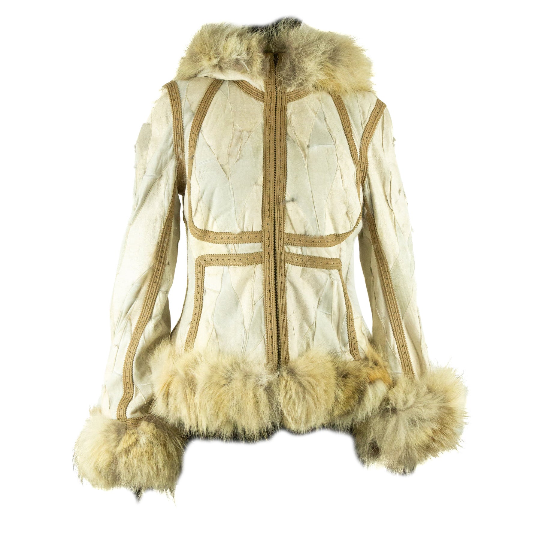 Alexander McQueen - Veste en fourrure mélangée, 2003 en vente