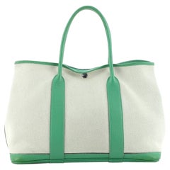 Hermes Garden Party Tote Toile and Leather 36
