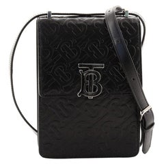 Burberry Robin Crossbody Bag Monogram Embossed Leather