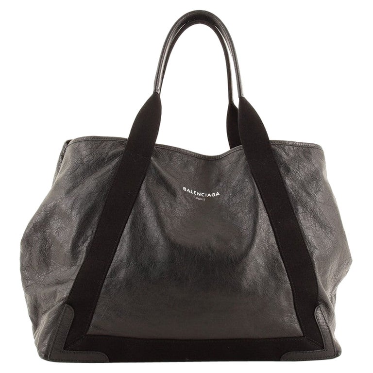 balenciaga cabas leather