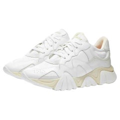 Used New VERSACE SQUALO WHITE CALF-HAIR TRAINERS 41-8; 42.5-9.5; 43-10; 45-12; 46-13