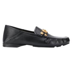 New VERSACE BROWN LEATHER DRIVER LOAFER SHOES w/ MEDUSA MEDALLION 41.5 - 8.5