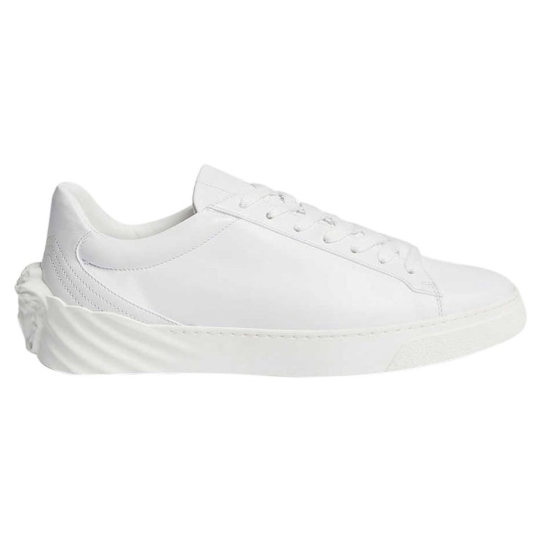 New VERSACE MEDUSA HEA WHITE LEATHER SNEAKERS 41- 8 at 1stDibs | versace  hee, versace sneakers medusa head