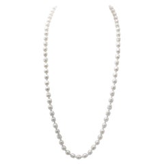 Vintage Chanel White Baroque Pearl Necklace