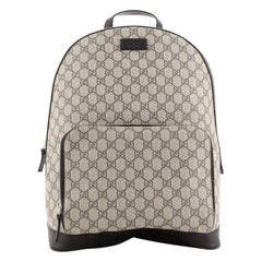 Gucci Zip Pocket Backpack GG Coated Canvas Medium