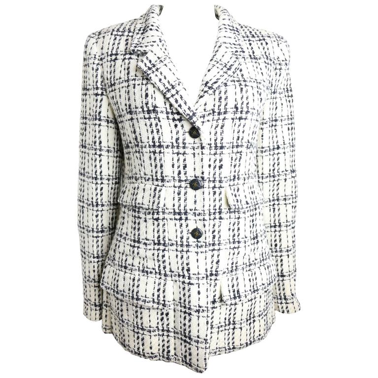 chanel plaid jacket Chanel Tweed Plaid Suit - Dress Raleigh