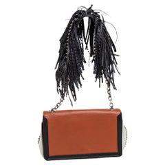 Christian Louboutin Tri Color Leather Artemis Fringe Shoulder Bag