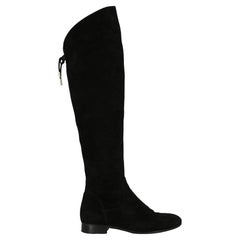 Aquazzura Women Boots Black Leather EU 38