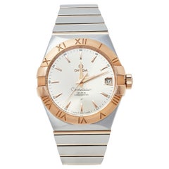 Omega 18K Rose Gold & Stainless Steel Constellation Men's Wristwatch 38 mm