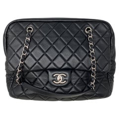 Chanel Black Bowler Tote Bag