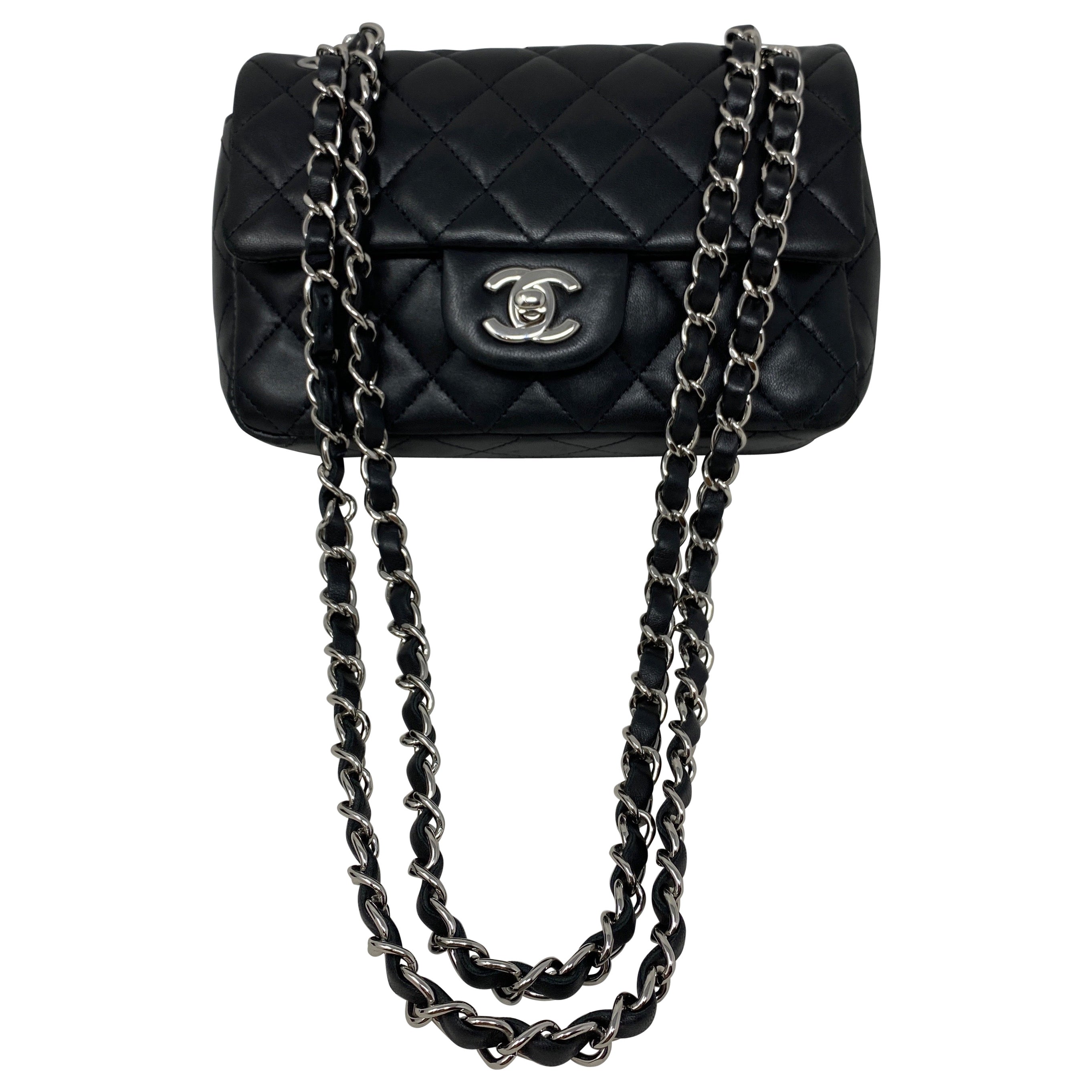 small black designer handbag