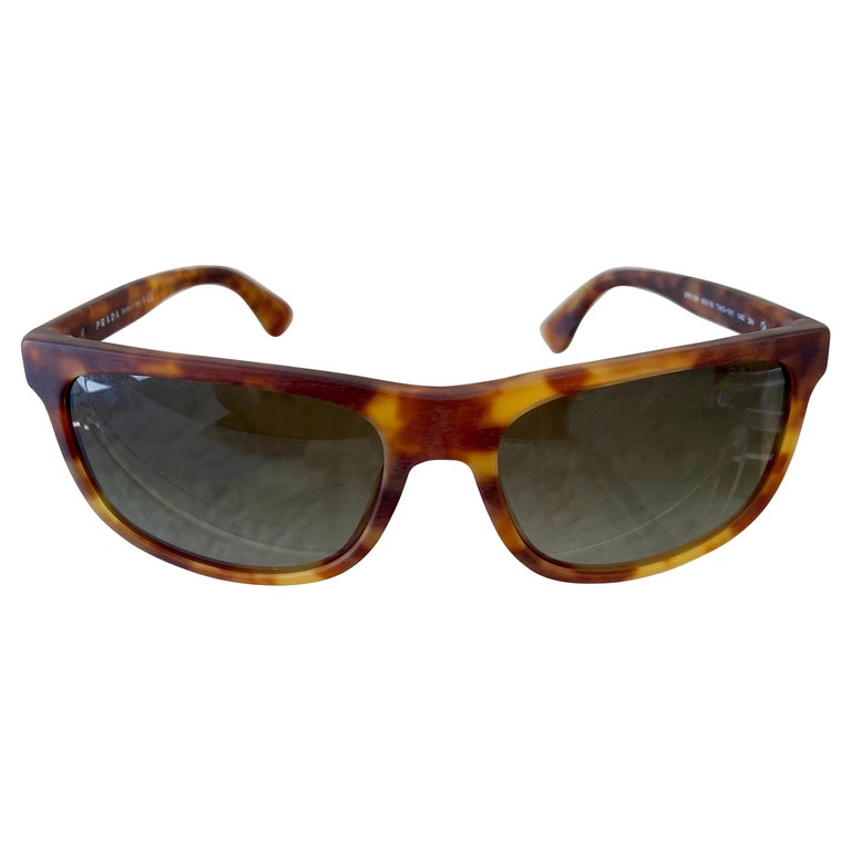 Prada Tortoise Shell Style Sunglasses For Sale at 1stDibs | prada tortoise  shell sunglasses